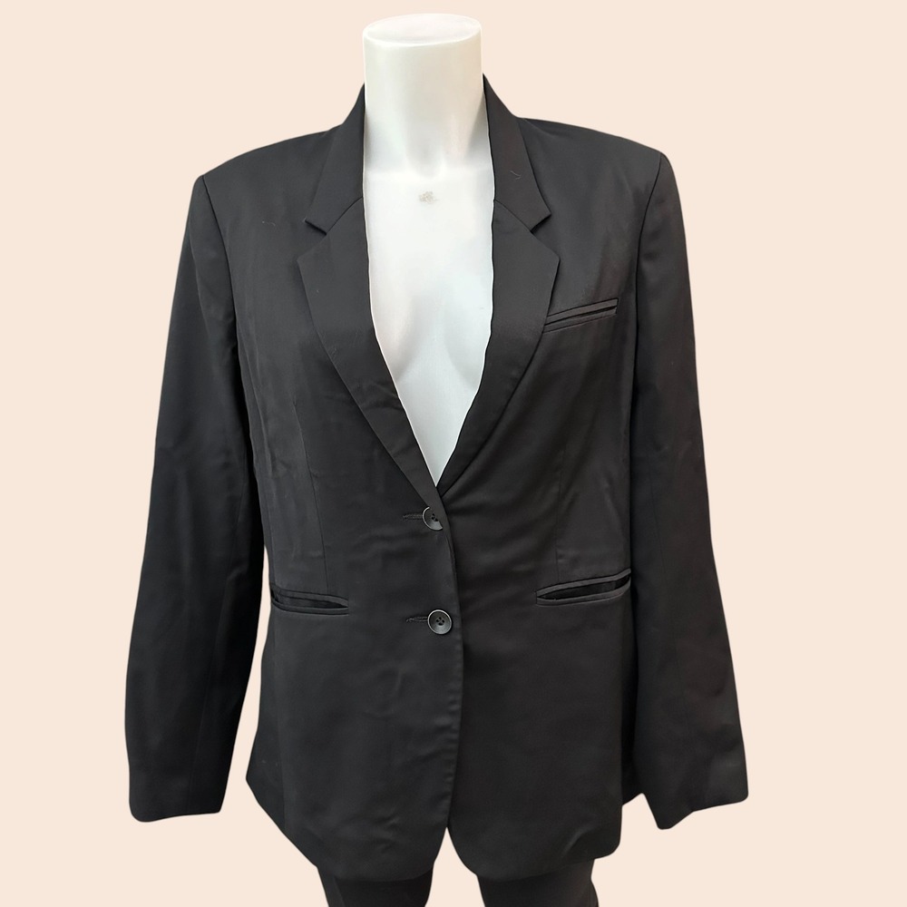 Rag & Bone Black Notch Collar Blazer Coat size 8 Womens